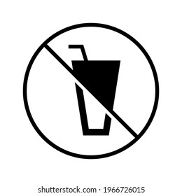 Do Not Drink Icon Or Logo Isolated Sign Symbol Vector Illustration - High Quality Black Style Vector Icons
