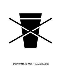 do not drink icon or logo isolated sign symbol vector illustration - high quality black style vector icons
