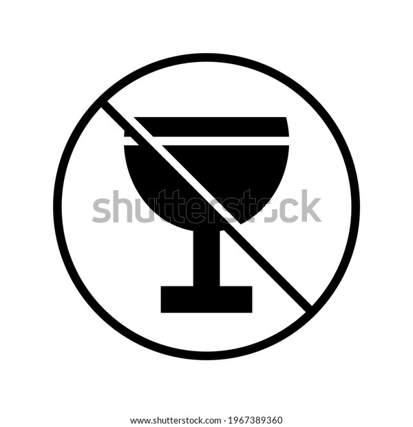 do not drink icon\
or logo isolated sign symbol vector illustration - high quality\
black style vector icons\
