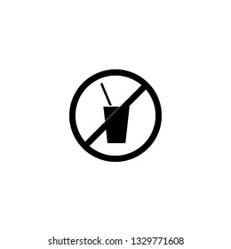 do not drink icon vector. do not drink sign on white background. do not drink icon for web and app