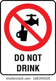 do not drink polluted water 