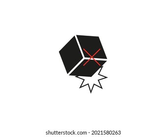 No colocar símbolo, firmar. Ilustración vectorial.