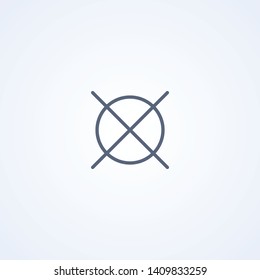 Do not dry clean, dry cleaning prohibited, vector best gray line icon on white background, EPS 10