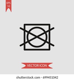 Do not dry vector icon illustration symbol