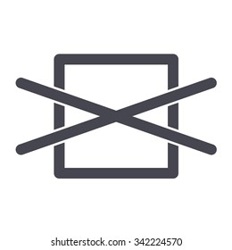 Do not dry. Washing sign. Laundry symbols