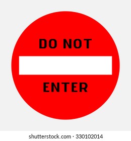 do not enter