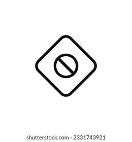 Ne pas entrer le symbole d'avertissement de prudence création image vectorielle