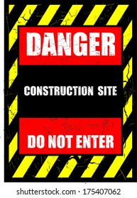 do not Enter, DANGER, sticker vector