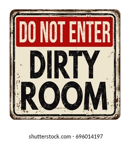 Do Not Enter Dirty Room Vintage Stock Vector (Royalty Free) 696014197 ...