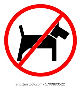 No ingrese con el símbolo de perros. Signo de prohibición animal. No se permiten perros.