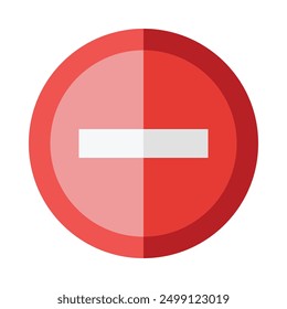Do Not Enter Flat Icon Design For Personal nad Commercial Use