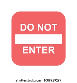  do not enter icon