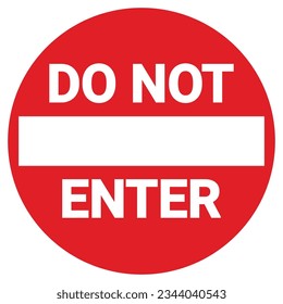  Do not enter icon vector