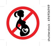 Do not enter for pregnant woman in vector illustration.