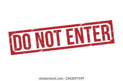Do Not Enter rubber stamp vector illustration on white background