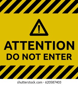 Do not enter sign