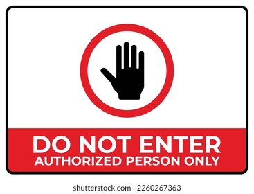 Do not enter sign board printable vector