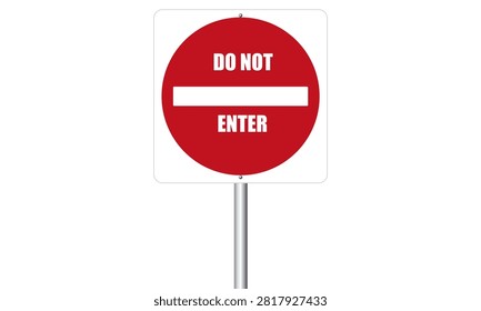 Do Not Enter Sign Board