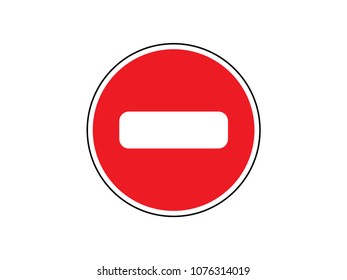 Do not enter sign icon