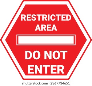 Do not enter sign or logo for restrictions or prohibitions.