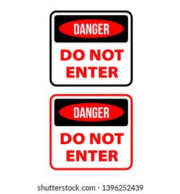 Do not enter sign. No parking sign.
 Stop do not enter vector icon. Restriction icon