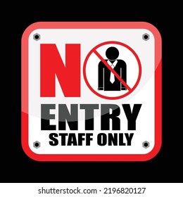 Do Not Enter Sign No Entry Stock Vector (Royalty Free) 2196820127 ...