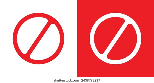 do not enter sign on white background