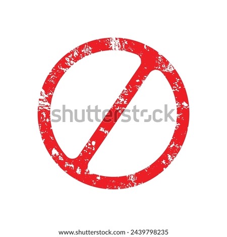 do not enter sign on white background