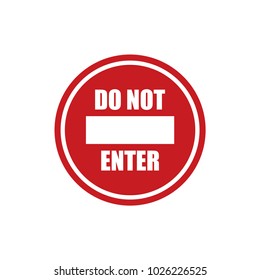 do not enter sign, stop sign icon 