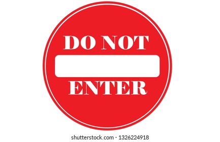 Do not enter sign traffic
