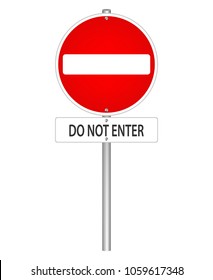 Do not enter sign, vector design