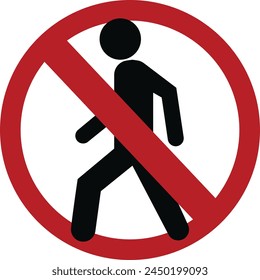 do not enter sign vector