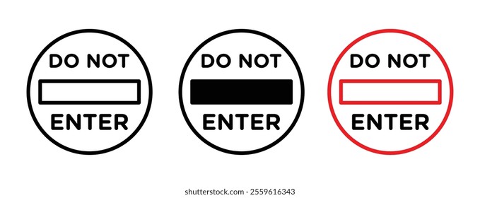 Do not enter sign vector set