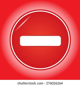 Do not enter sign. Vector illustration.