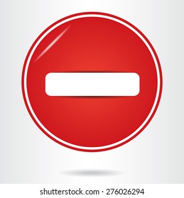 Do not enter sign. Vector illustration.