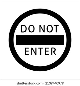 Do Not Enter Signroad Signs Symbols Stock Vector (Royalty Free ...