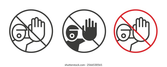 Do not enter signs collection for website design, app, UI design.