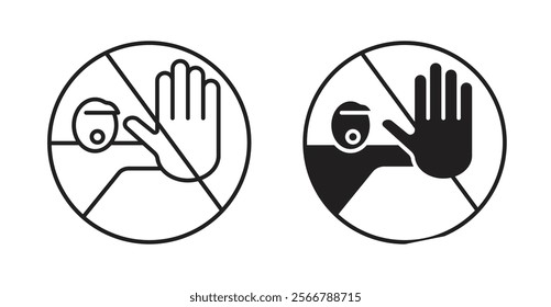 Do not enter signs vector illustration pack