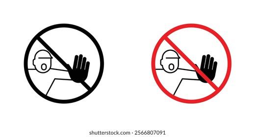 Do not enter signssign vector pack for apps and web UI designs