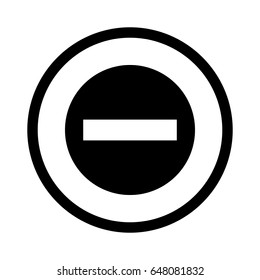 Do Not Enter Street Sign. Prohibition concept