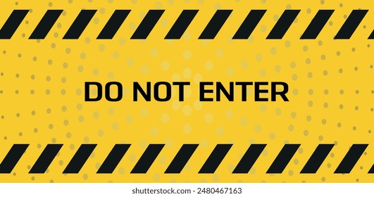 do not enter text information sign