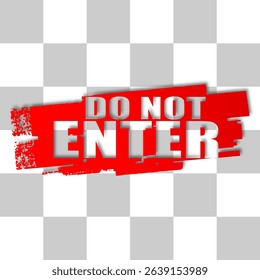 do not enter text on red paint background