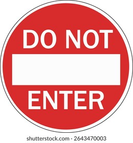 Do Not Enter Traffic Sign Icon for Road Safety and Warnings Perfect for navigation apps, transport guides, traffic awareness, and safety infographics.