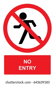 Do Not Enter Traffic Signwarning Red Stock Vector (royalty Free 