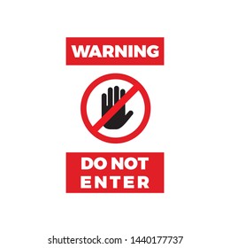 Do Not Enter Warning Symbol Vector Stock Vector (Royalty Free ...