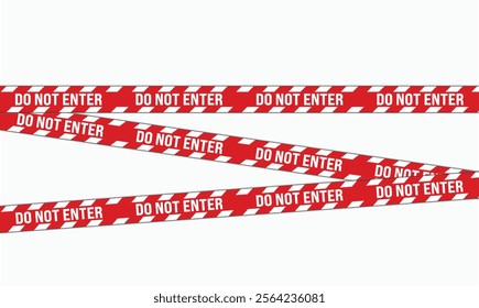 Do Not Enter warning tape featuring a mix of chevron and striped patterns, ideal for marking hazardous areas, restricted zones, or construction sites. Perfect for safety and warning signage.