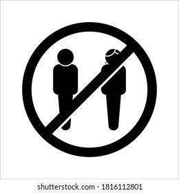 do not entry icon color editable on white background