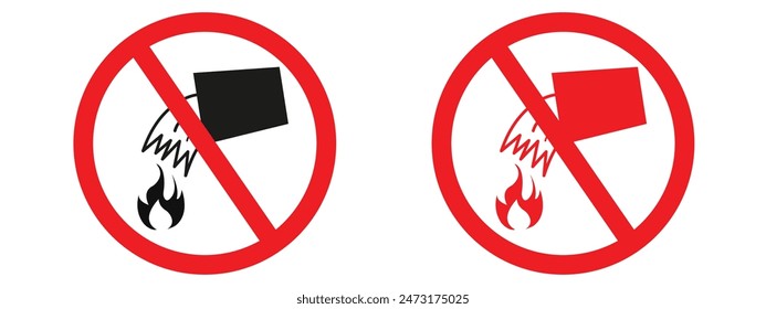 Do Not Extinguish with Water Sign Prevent Fire Hazards with Proper Alerts