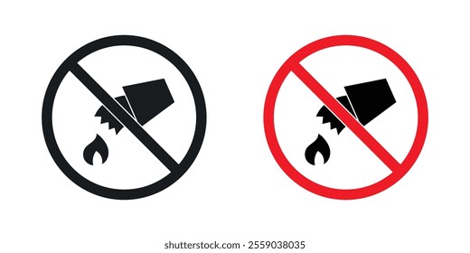 Do not extinguish with water sign vectors in black and colored version