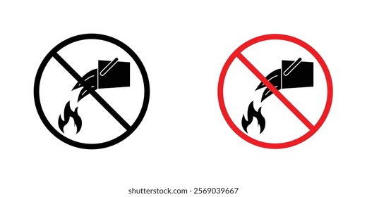 Do not extinguish with water sign vector graphic pack